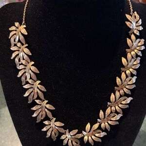 Vintage Van Dell 12k gold filled leaf necklace